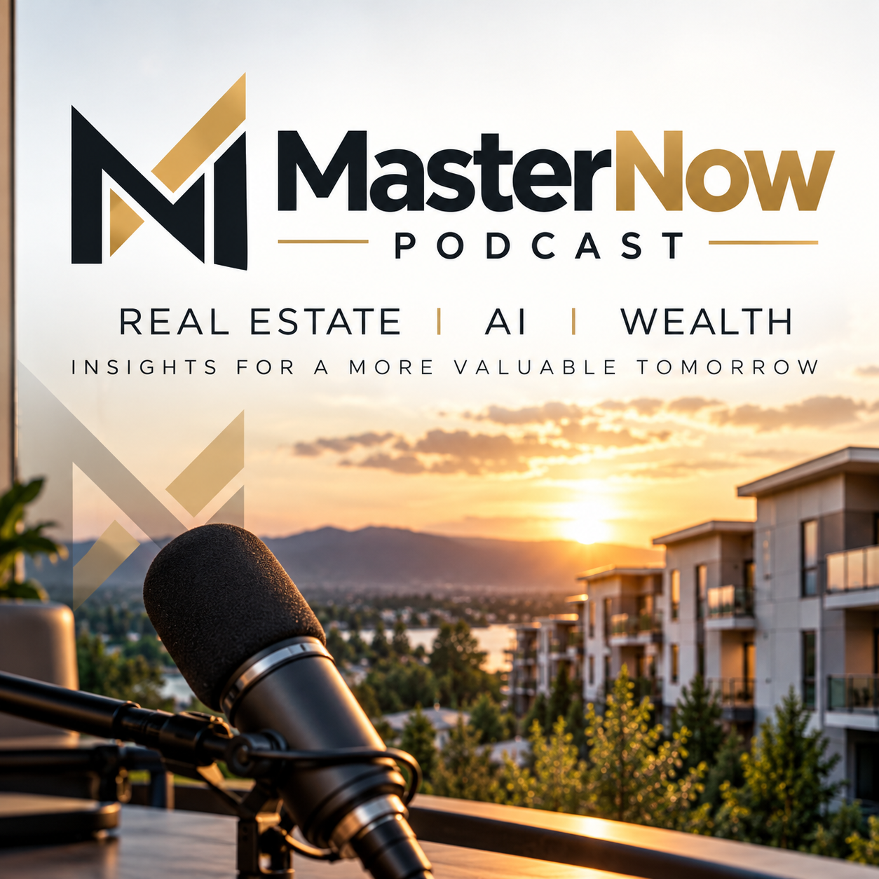 MasterNow Podcast cover: Real Estate, AI, Wealth. Insights for a more valuable tomorrow.